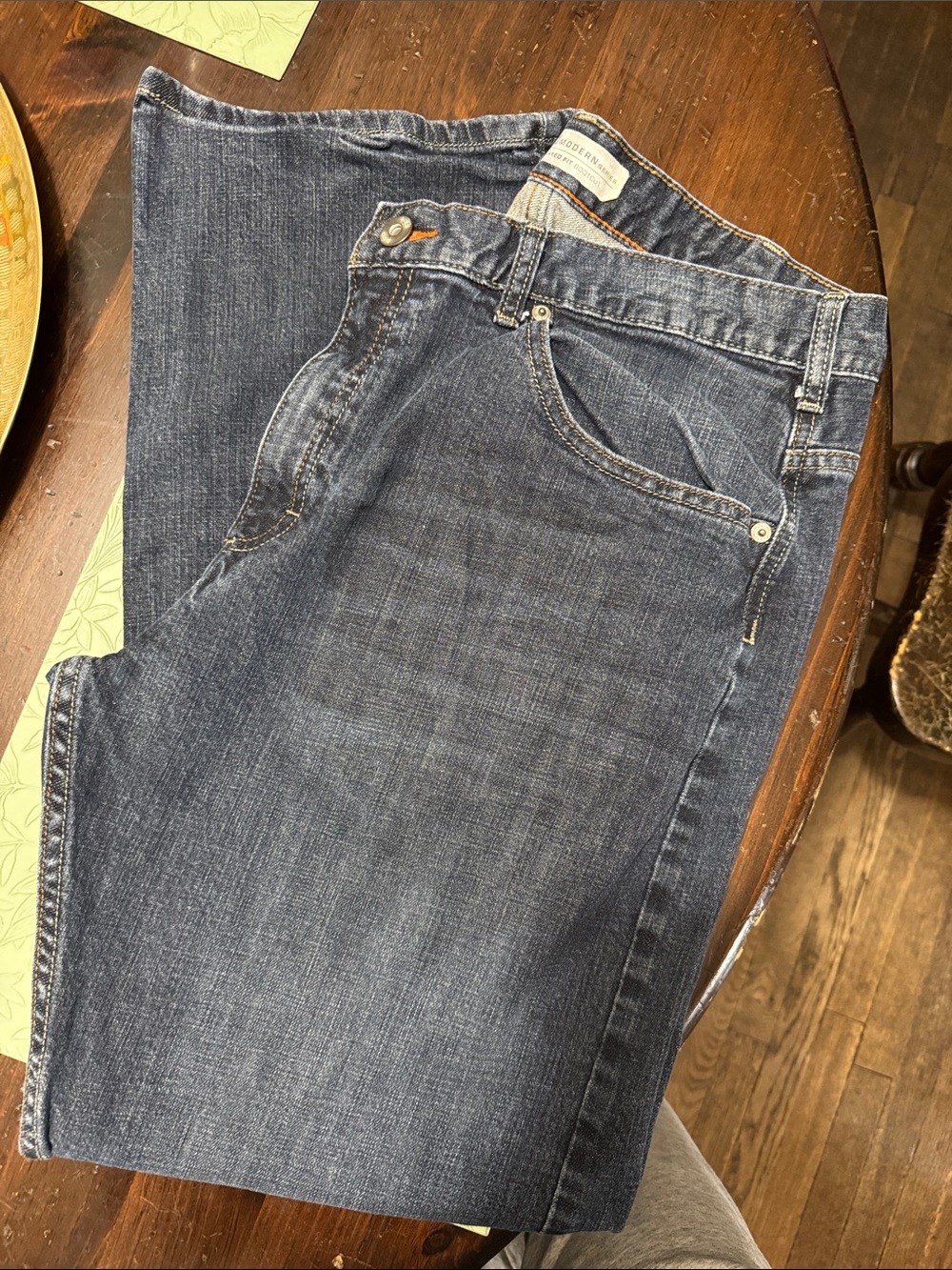 Lee Men's Straight Fit Jeans in Dark Blue Denim